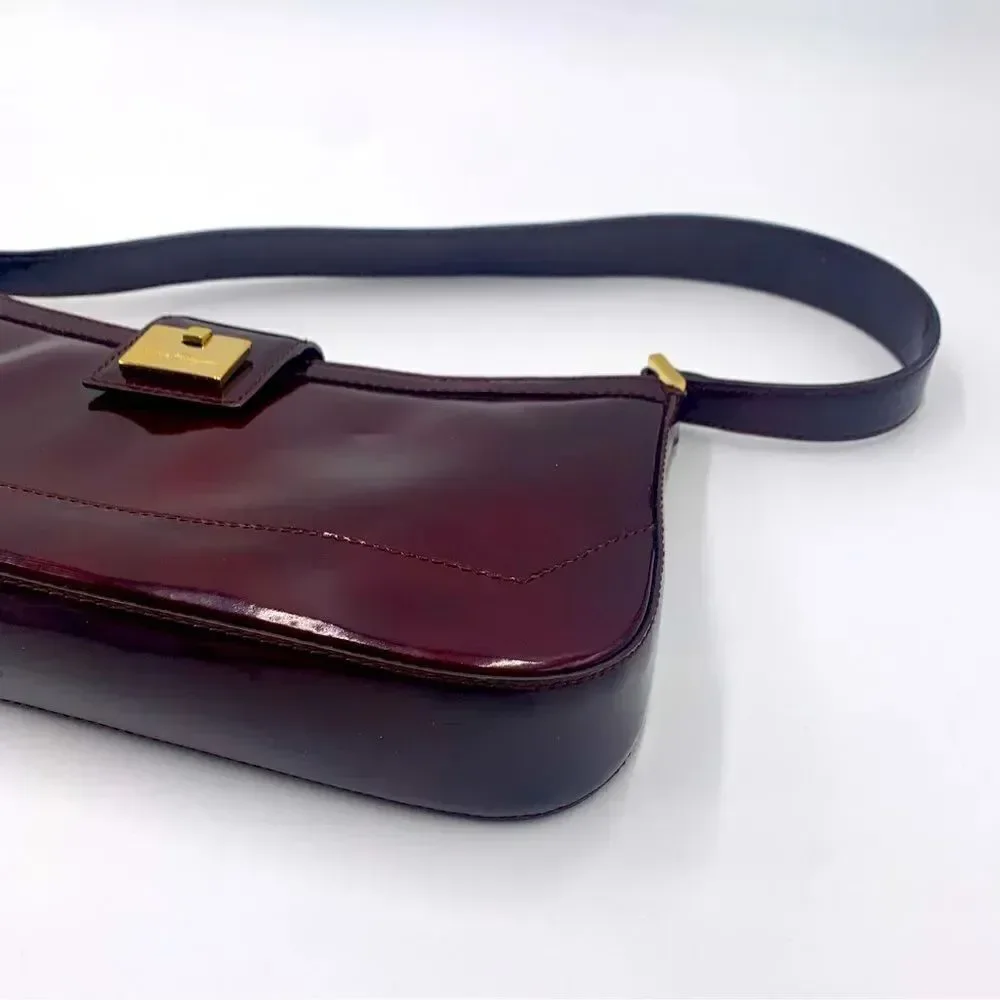 Auth Preloved Small Ferragamo Patent Leather Shoulder Bag. Very good condition!